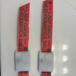 Chromatica Ball Red Event Wristband - Pair
